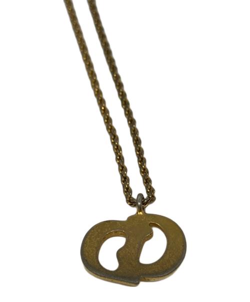 Christian Dior（クリスチャン ディオール）Christian Dior (クリスチャン ディオール) Christian Dior CDトップ ネックレス ゴールドの古着・服飾アイテム