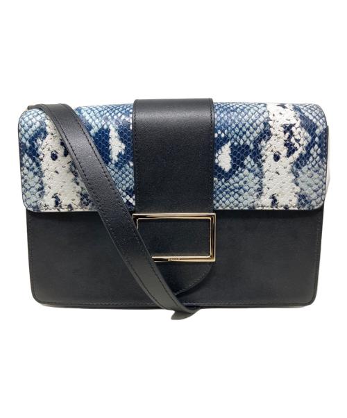 BALLY（バリー）BALLY (バリー) BALLY ショルダーバッグ ブラック×ホワイト×ネイビーの古着・服飾アイテム