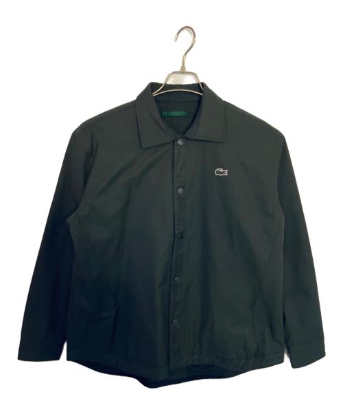 LACOSTE（ラコステ）LACOSTE (ラコステ) LACOSTE プレーン×バッファローチェックリバーシブルシャツアウター ダークグリーン サイズ:US Sの古着・服飾アイテム