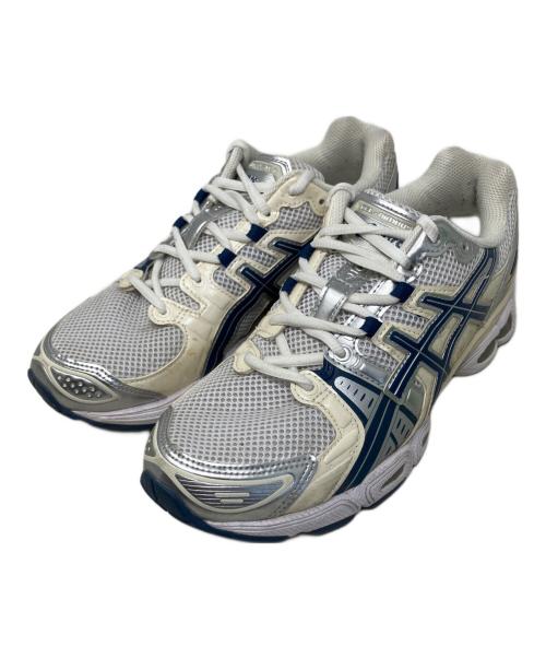 asics（アシックス）asics (アシックス) asics スニーカー ホワイト×ネイビー サイズ:26cmの古着・服飾アイテム