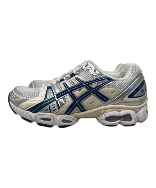 asics（アシックス）asics (アシックス) asics スニーカー ホワイト×ネイビー サイズ:26cmの古着・服飾アイテム
