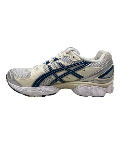 asics（アシックス）asics (アシックス) asics スニーカー ホワイト×ネイビー サイズ:26cmの古着・服飾アイテム
