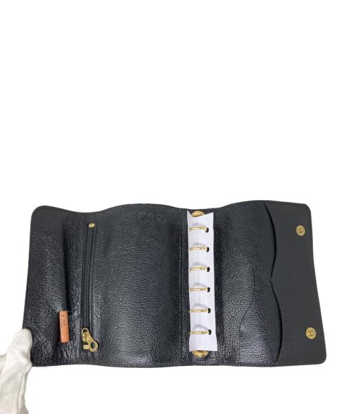 IL BISONTE（イル ビゾンテ）IL BISONTE (イル ビゾンテ) IL BISONTE 手帳カバー ブラックの古着・服飾アイテム