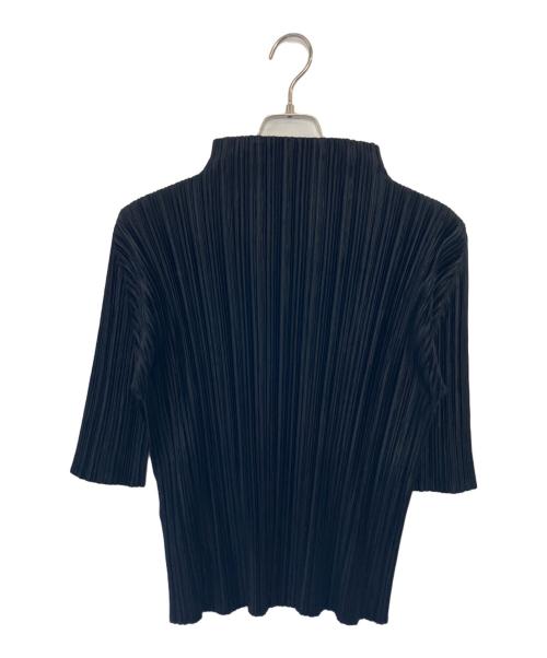 PLEATS PLEASE（プリーツプリーズ）PLEATS PLEASE (プリーツプリーズ) PLEATS PLEASE 半袖カットソー ブラック サイズ:3の古着・服飾アイテム