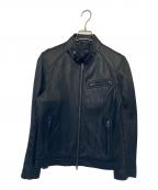Liugoo Leathersリューグーレザーズ）の古着「Liugoo Leathers ライダースジャケット」｜ブラック