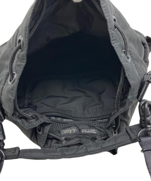 PORTER（ポーター）PORTER (ポーター) PORTER 巾着ショルダーバッグ ブラックの古着・服飾アイテム