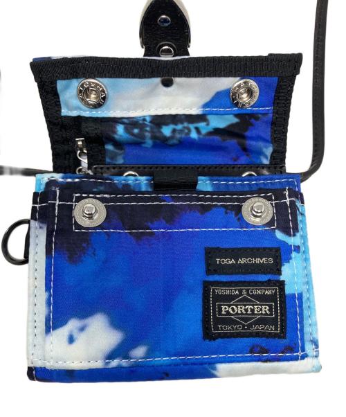 PORTER（ポーター）PORTER (ポーター) TOGA ARCHIVES (トーガアーカイブス) PORTER TOGA ARCHIVES ショルダーウォレット ブルーの古着・服飾アイテム