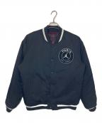 NIKEナイキ）の古着「NIKE ジョーダン PSG ジャケット スタジャン」｜ブラック