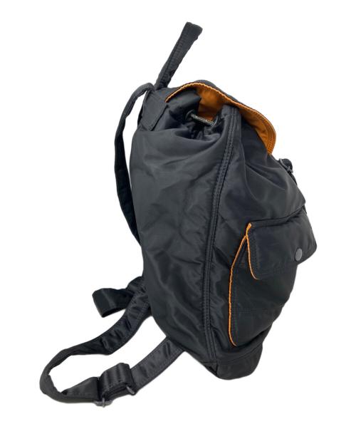 PORTER（ポーター）PORTER (ポーター) PORTER タンカー リュック ブラック×オレンジの古着・服飾アイテム