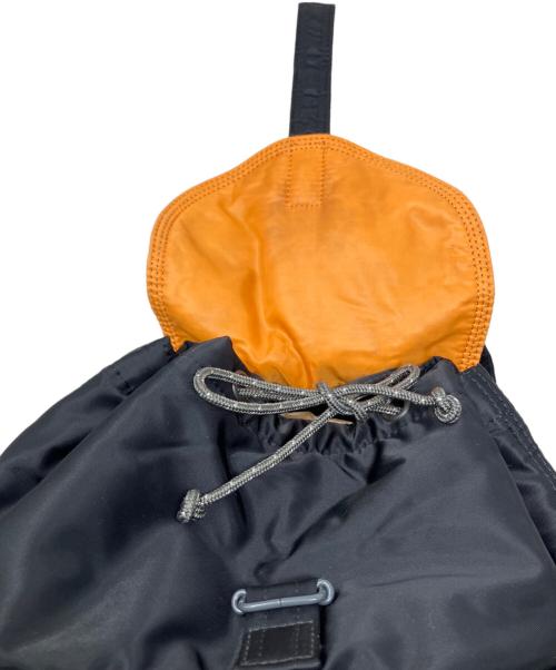 PORTER（ポーター）PORTER (ポーター) PORTER タンカー リュック ブラック×オレンジの古着・服飾アイテム