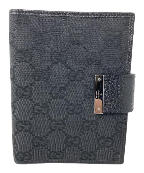 GUCCI（グッチ）GUCCI (グッチ) GUCCI 手帳カバー ブラックの古着・服飾アイテム
