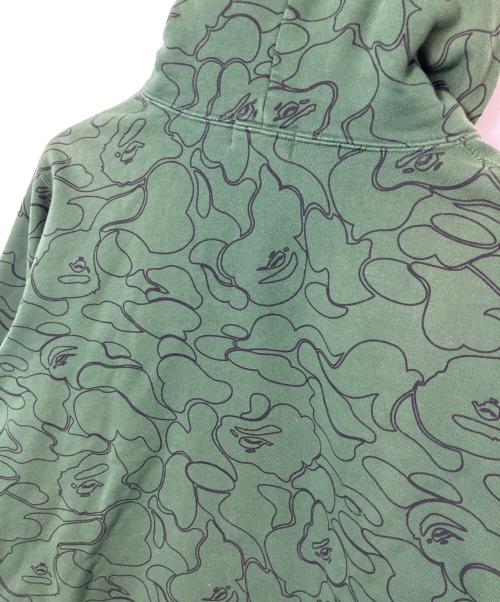 A BATHING APE（ア ベイシング エイプ）A BATHING APE (ア ベイシング エイプ) A BATHING APE スウェットプルパーカー オリーブ サイズ:XLの古着・服飾アイテム