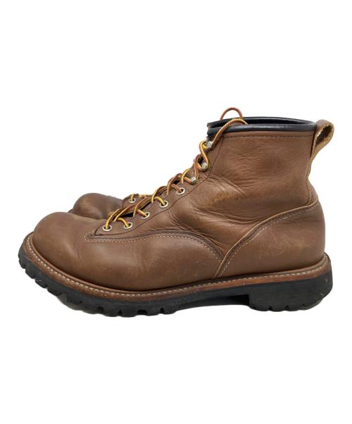 RED WING（レッドウィング）RED WING (レッドウィング) RED WING LINEMAN LUG ブーツ ブラウン サイズ:28.5cmの古着・服飾アイテム