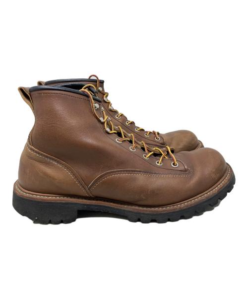 RED WING（レッドウィング）RED WING (レッドウィング) RED WING LINEMAN LUG ブーツ ブラウン サイズ:28.5cmの古着・服飾アイテム