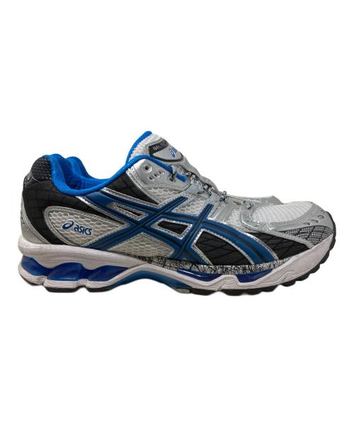 asics（アシックス）asics (アシックス) asics ローカットスニーカー ブルー×シルバー サイズ:27.5cmの古着・服飾アイテム