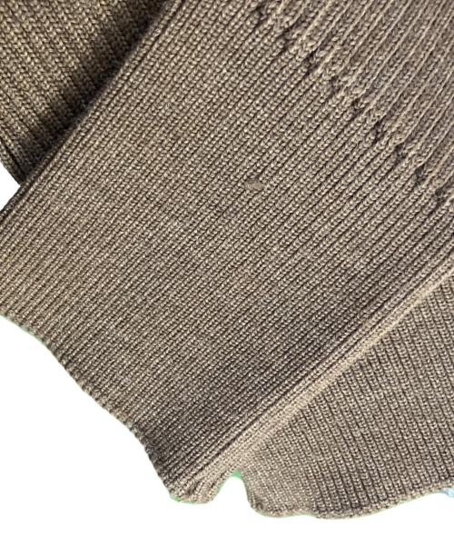 AKIRA NAKA（アキラナカ）AKIRA NAKA (アキラナカ) AKIRA NAKA Adela asymmetry panel knit 厚手ニット ブラウン サイズ:1の古着・服飾アイテム