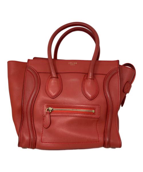 CELINE（セリーヌ）CELINE (セリーヌ) CELINE ラゲージマイクロショッパー レッドの古着・服飾アイテム