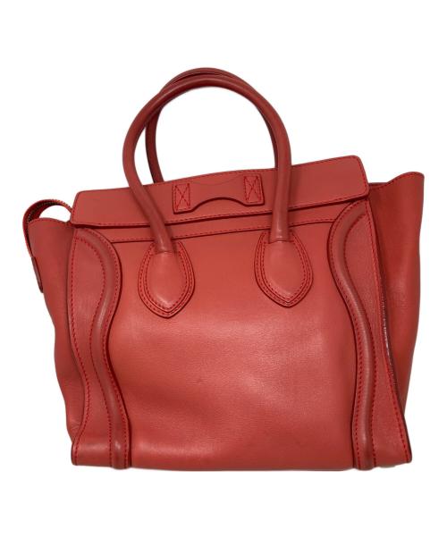 CELINE（セリーヌ）CELINE (セリーヌ) CELINE ラゲージマイクロショッパー レッドの古着・服飾アイテム