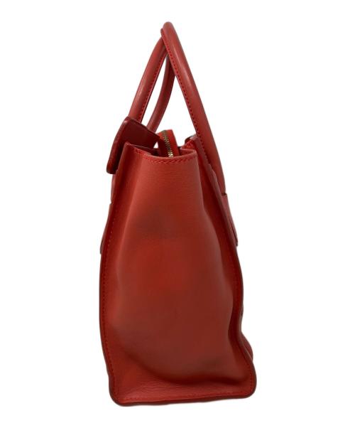 CELINE（セリーヌ）CELINE (セリーヌ) CELINE ラゲージマイクロショッパー レッドの古着・服飾アイテム
