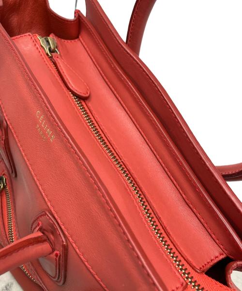 CELINE（セリーヌ）CELINE (セリーヌ) CELINE ラゲージマイクロショッパー レッドの古着・服飾アイテム