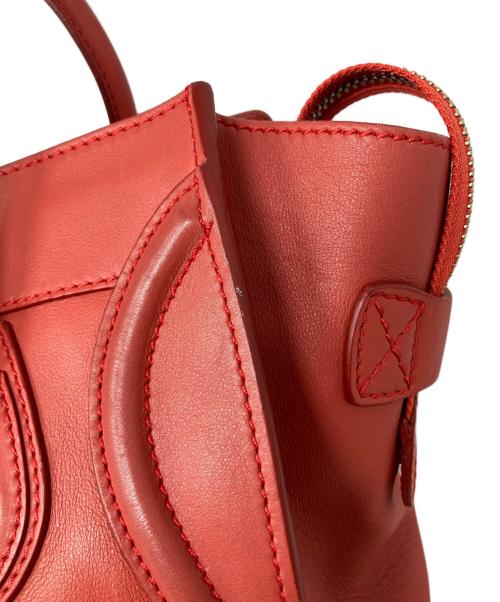 CELINE（セリーヌ）CELINE (セリーヌ) CELINE ラゲージマイクロショッパー レッドの古着・服飾アイテム