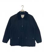 MASTER FRAMEマスターフレーム）の古着「MASTER FRAME CNハイカウントグログランライトパテッドブルゾン」｜ブラック