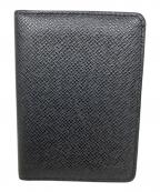 LOUIS VUITTONルイ ヴィトン）の古着「LOUIS VUITTON タイガ ポルト・カルト・ヴェルティカル カードケース」｜ブラック