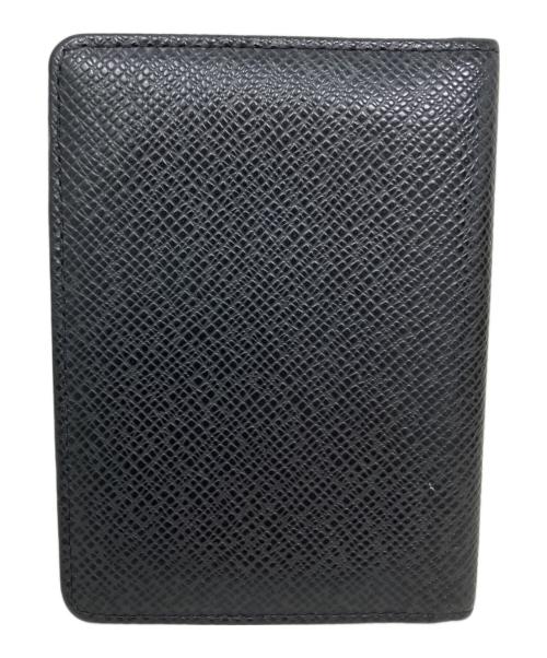 LOUIS VUITTON（ルイ ヴィトン）LOUIS VUITTON (ルイ ヴィトン) LOUIS VUITTON タイガ ポルト・カルト・ヴェルティカル カードケース ブラックの古着・服飾アイテム