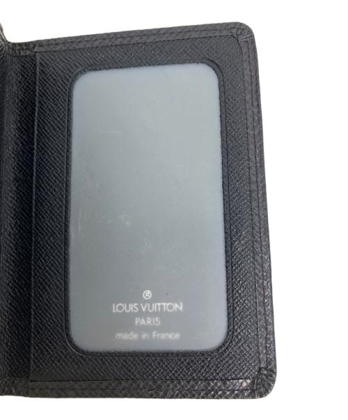 LOUIS VUITTON（ルイ ヴィトン）LOUIS VUITTON (ルイ ヴィトン) LOUIS VUITTON タイガ ポルト・カルト・ヴェルティカル カードケース ブラックの古着・服飾アイテム