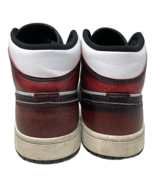 NIKE（ナイキ）NIKE (ナイキ) NIKE 1 Mid WearAway ハイカットスニーカー ホワイト×レッド サイズ:27㎝の古着・服飾アイテム