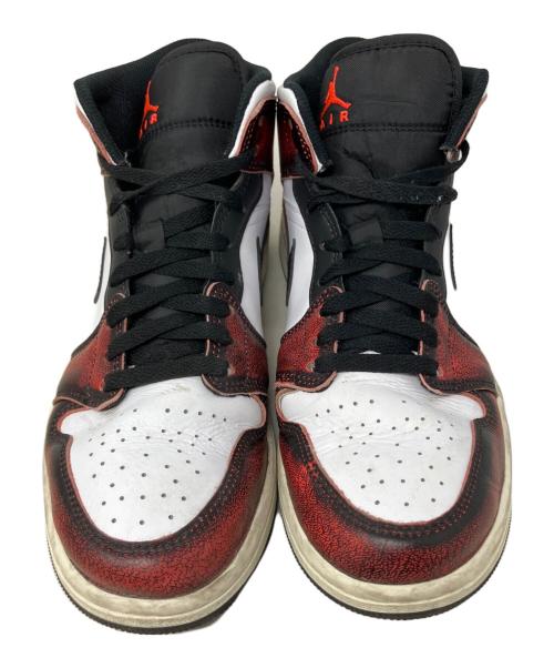 NIKE（ナイキ）NIKE (ナイキ) NIKE 1 Mid WearAway ハイカットスニーカー ホワイト×レッド サイズ:27㎝の古着・服飾アイテム