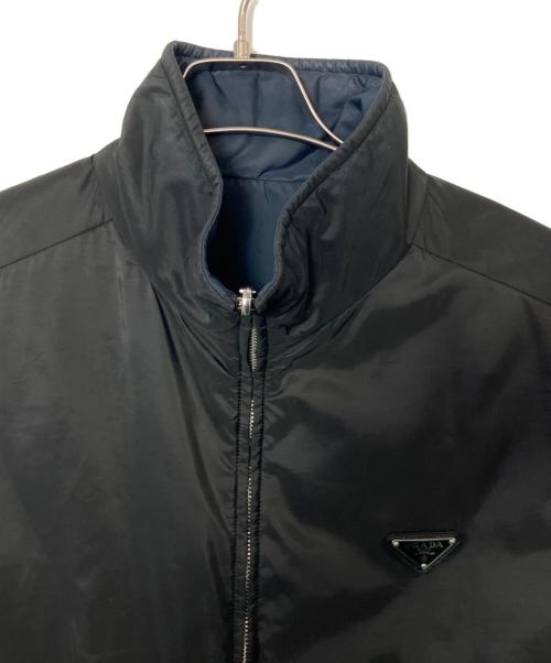 PRADA（プラダ）PRADA (プラダ) PRADA リバーシブルジャケット ブラック×ネイビー サイズ:54の古着・服飾アイテム