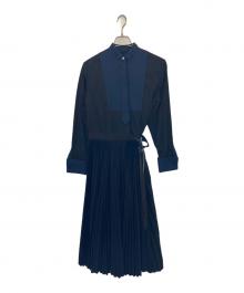 sacai（サカイ）の古着「sacai 長袖ワンピース」｜ネイビー
