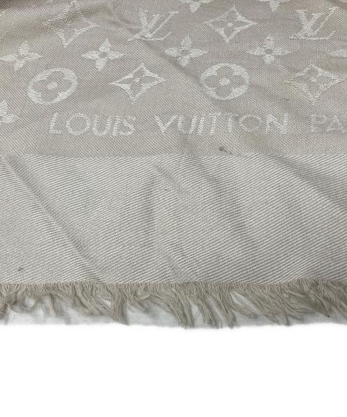 LOUIS VUITTON（ルイ ヴィトン）LOUIS VUITTON (ルイ ヴィトン) LOUIS VUITTON モノグラム シルク混ストール ベージュの古着・服飾アイテム