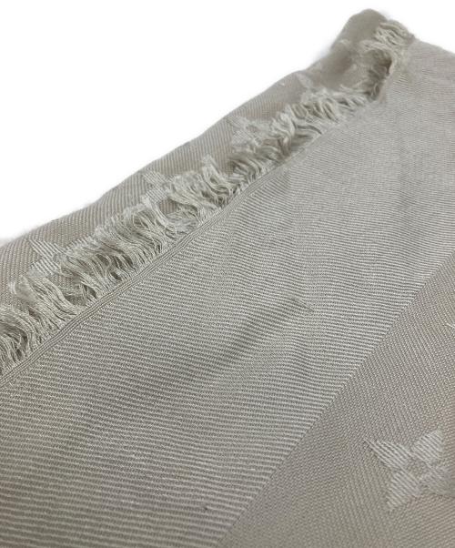 LOUIS VUITTON（ルイ ヴィトン）LOUIS VUITTON (ルイ ヴィトン) LOUIS VUITTON モノグラム シルク混ストール ベージュの古着・服飾アイテム