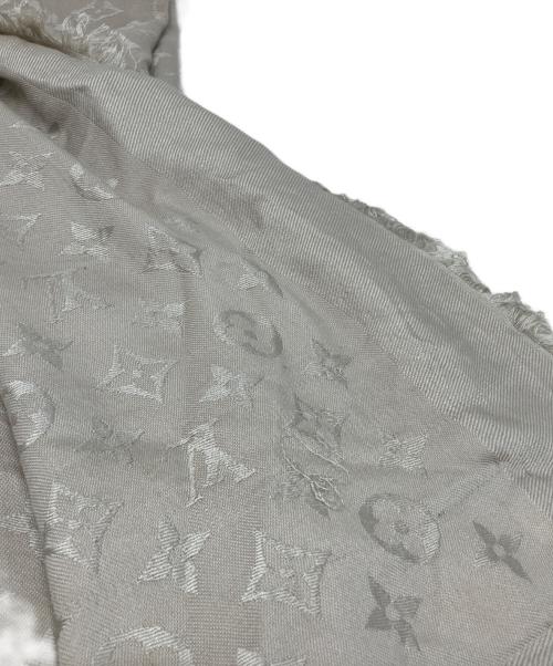 LOUIS VUITTON（ルイ ヴィトン）LOUIS VUITTON (ルイ ヴィトン) LOUIS VUITTON モノグラム シルク混ストール ベージュの古着・服飾アイテム