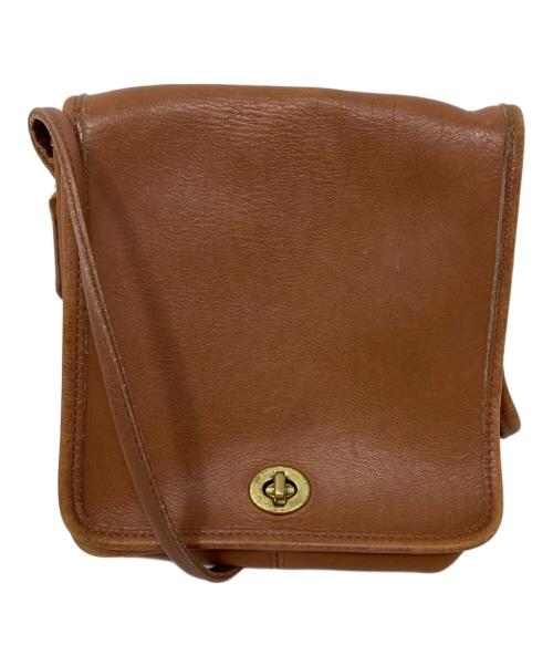 COACH（コーチ）COACH (コーチ) COACH OLD COACH ターンロックショルダーバッグ ブラウンの古着・服飾アイテム