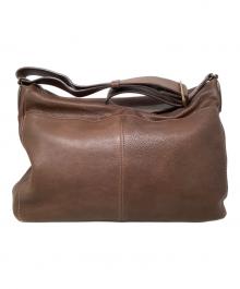 土屋鞄（ツチヤカバン）の古着「土屋鞄 トーンオイルヌメ ソフトルーズショルダーバッグ ショルダーバッグ」｜ブラウン