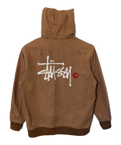 stussy（ステューシー）stussy (ステューシー) stussy Canvas Worker Zip Hoodie カーキ サイズ:XLの古着・服飾アイテム