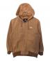 stussy（ステューシー）の古着「stussy Canvas Worker Zip Hoodie」｜カーキ