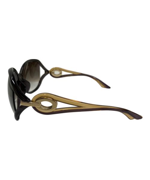 Christian Dior（クリスチャン ディオール）Christian Dior (クリスチャン ディオール) Christian Dior サングラス ゴールド×ダークブラウン サイズ:6215の古着・服飾アイテム