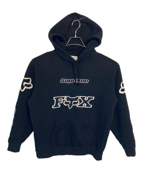 SUPREME（シュプリーム）SUPREME (シュプリーム) FOX RACING (フォックスレーシング) Supreme FOX RACING HOODED SWEATSHIRT パーカー ブラック サイズ:Mの古着・服飾アイテム