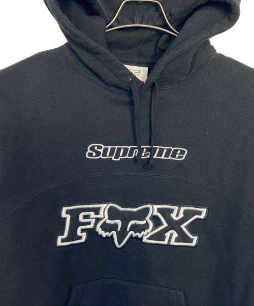 SUPREME（シュプリーム）SUPREME (シュプリーム) FOX RACING (フォックスレーシング) Supreme FOX RACING HOODED SWEATSHIRT パーカー ブラック サイズ:Mの古着・服飾アイテム