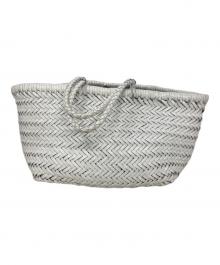 DRAGON（ドラゴン）の古着「DRAGON レザーメッシュトートバッグ」｜ホワイト