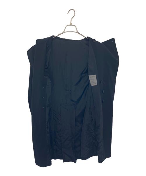 YOHJI YAMAMOTO（ヨウジヤマモト）YOHJI YAMAMOTO (ヨウジヤマモト) YOHJI YAMAMOTO 08AW/生誕100年 トレンチコート ブラック サイズ:-の古着・服飾アイテム