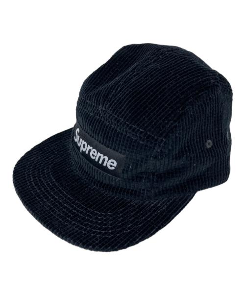 SUPREME（シュプリーム）Supreme (シュプリーム) Supreme コーデュロイキャンプキャップ ブラックの古着・服飾アイテム