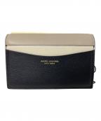 MARC JACOBSマークジェイコブズ）の古着「MARC JACOBS 2つ折り財布」｜ベージュ×ブラック