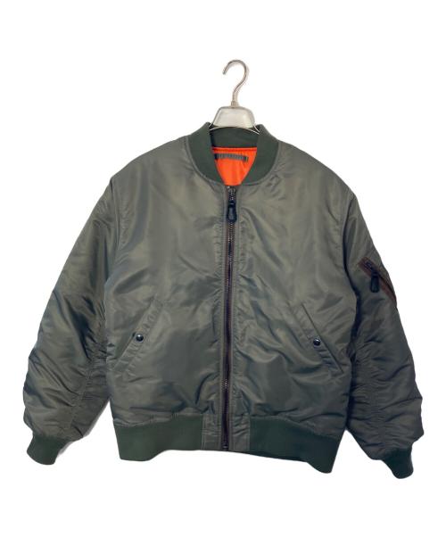 HOUSTON（ヒューストン）HOUSTON (ヒューストン) HOUSTON MA-1ジャケット カーキ サイズ:XXLの古着・服飾アイテム