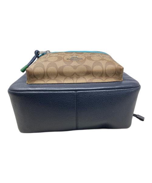 COACH（コーチ）COACH (コーチ) Disney (ディズニー) COACH Disney 日本限定ディズニーコラボ リュック ネイビー×ベージュの古着・服飾アイテム