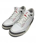 NIKEナイキ）の古着「NIKE Air Jordan 3 Retro ハイカットスニーカー」｜ホワイト